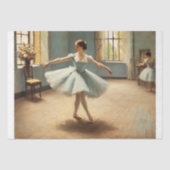 Klassisches Ballettstudio-Decoupage Seidenpapier (Vorderseite)