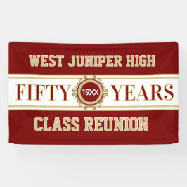 Klassisches Banner zur 50. Jubiläumsfeier