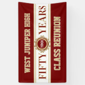 Klassisches Banner zur 50. Jubiläumsfeier (Vertikal)