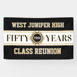 Klassisches Banner zur 50. Jubiläumsfeier