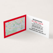 Klassisches Bar & Grill-Logo, Pub/Brauerei, im Det Visitenkarten (Innenseite)