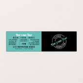 Klassisches Bar & Grill-Logo, Pub/Brauerei, im Det Visitenkarten (Außenseite Aufgefaltet)