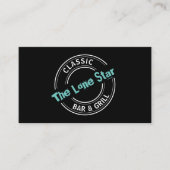 Klassisches Bar & Grill-Logo, Pub/Brauerei Visitenkarte (Vorderseite)