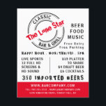 Klassisches Bar & Grill-Logo, Werbung in Pub/Braue Flyer<br><div class="desc">Klassisches Bar & Grill Logo,  Pub/Brauerei-Werbe-Flyer vom Business Card Store.</div>