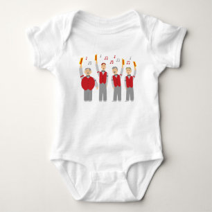 Klassisches Barbershop-Quartett Baby Strampler