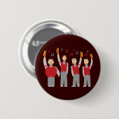 Klassisches Barbershop-Quartett Button (Vorne & Hinten)