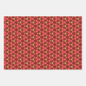 Klassisches Barockrot und Gold Geschenkpapier Set (Vorderseite 3)