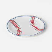 Klassisches Baseball-Design, lustige Baseball-Part Pappteller (Schrägansicht)