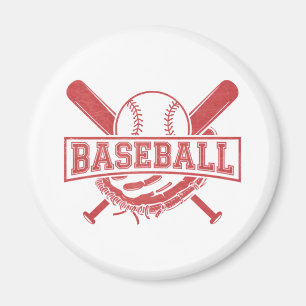 Klassisches Baseball-Emblem Magnet