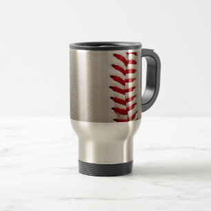 Klassisches Baseball- und Softball-Rotsticken Reisebecher