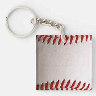 Klassisches Baseball- und Softball-Rotsticken Schlüsselanhänger