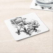 Klassisches Baseball-Untersetzer-Set Rechteckiger Pappuntersetzer (angewinkelt)