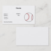 klassisches Baseballdesign Visitenkarte (Vorne/Hinten)