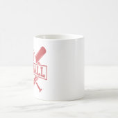 Klassisches BaseballEmblem Kaffeetasse (Mittel)