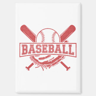 Klassisches BaseballEmblem Magnet