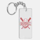 Klassisches BaseballEmblem Schlüsselanhänger (Vorderseite links)