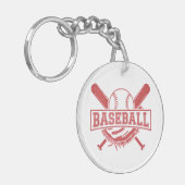 Klassisches BaseballEmblem Schlüsselanhänger (Vorderseite links)