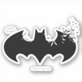Klassisches Batman-Logo Aufkleber (Vorderseite)