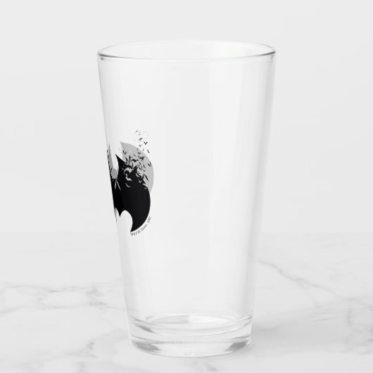 Klassisches Batman-Logo Glas (Links)