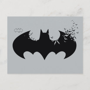 Klassisches Batman-Logo - Lösung in Fledermäuse Po Einladungspostkarte