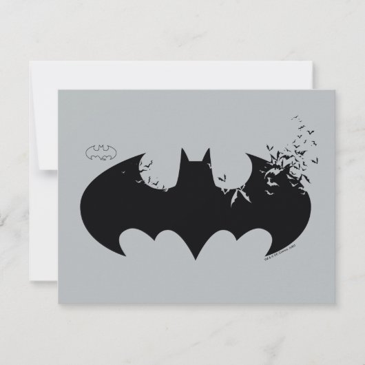 Klassisches Batman-Logo Mitteilungskarte (Vorderseite)