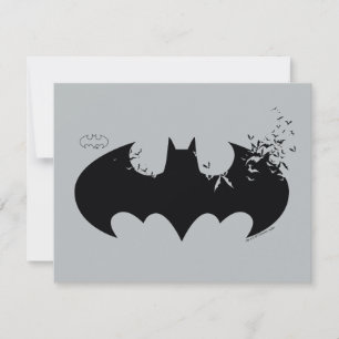 Klassisches Batman-Logo Mitteilungskarte