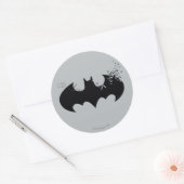 Klassisches Batman-Logo Runder Aufkleber (Umschlag)