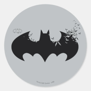 Klassisches Batman-Logo Runder Aufkleber