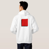 Klassisches Bauhaus Art Roter Platz Hoodie (Schwarz voll)