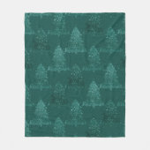 Klassisches Baummuster | Bold Kelly Green Christma Fleecedecke (Vorderseite)