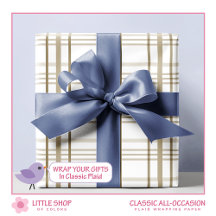 Klassisches Beige Kariertes Muster