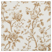 Klassisches Beige-Rosen-Toile-Muster Stoff (Muster)