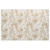 Klassisches Beige-Rosen-Toile-Muster Stoff (Fat Quarter (45,7 x 55,9 cm))