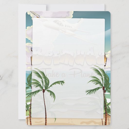 Klassisches Bermuda-Urlaubsplakat. (Rückseite)