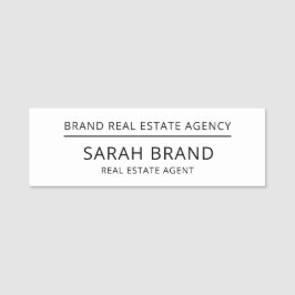 Klassisches Berufliches Geschäft Namensschild