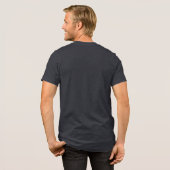 Klassisches "Best Vater Ever" Herzdesign Tri-Blend Shirt (Rückseite voll)
