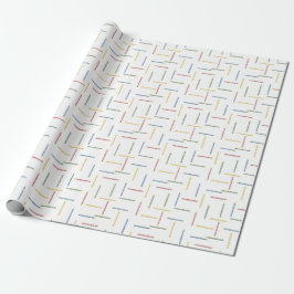 Klassisches Birthday Candles Wrapping Paper Geschenkpapier