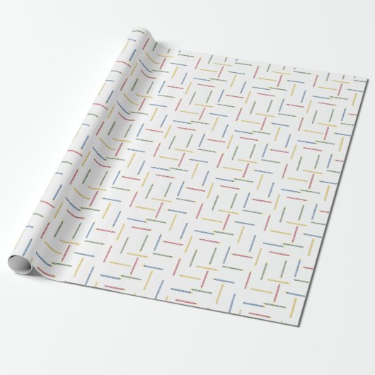 Klassisches Birthday Candles Wrapping Paper Geschenkpapier (Ungerollt)