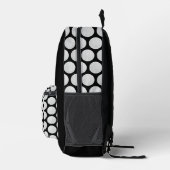 Klassisches Black and White Golf Ball Muster Bedruckter Rucksack (Rechts)