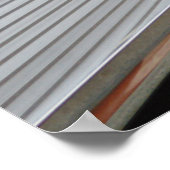 Klassisches Black Bel Air Car Hinterteil Fender Po Poster (Ecke)