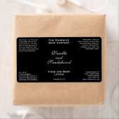 Klassisches Black Cosmetics Flasche Label (Insitu)