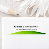 Klassisches Blatt im Retrostil, weiß grün (Insitu)