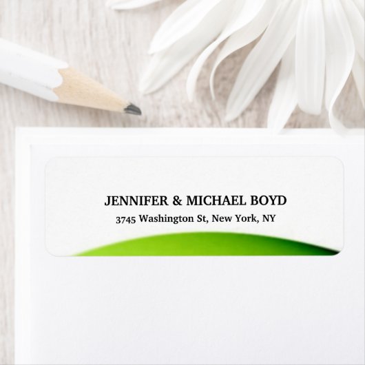 Klassisches Blatt im Retrostil, weiß grün (Insitu)