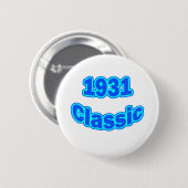 Klassisches Blau 1931 Button (Vorne & Hinten)