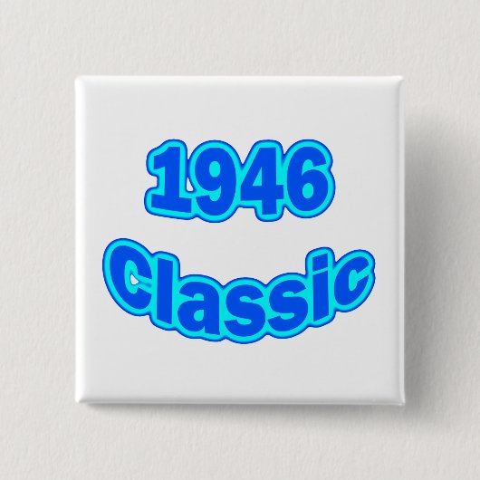 Klassisches Blau 1946 Button (Vorderseite)