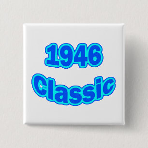 Klassisches Blau 1946 Button