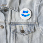 Klassisches Blau 1960 Button (Beispiel)