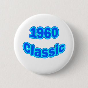 Klassisches Blau 1960 Button
