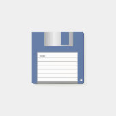 Klassisches Blau 3,5" Diskette-Post-Itanmerkungen Post-it Klebezettel (Vorderseite)