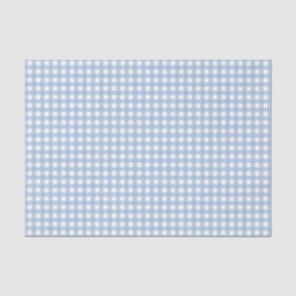 Klassisches Blau Gingham Karo Seidenpapier